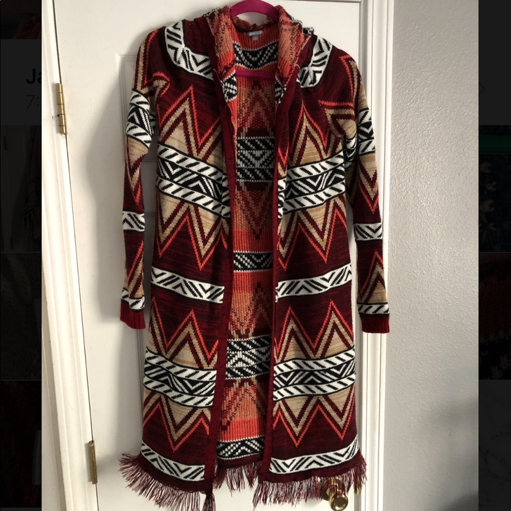 Long sleeve Aztec cardigan